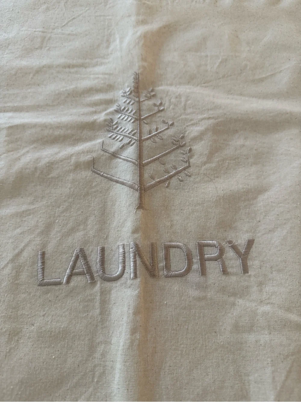 Four Seasons Cream Laundry Drawstring Bag - Picture 2 of 4